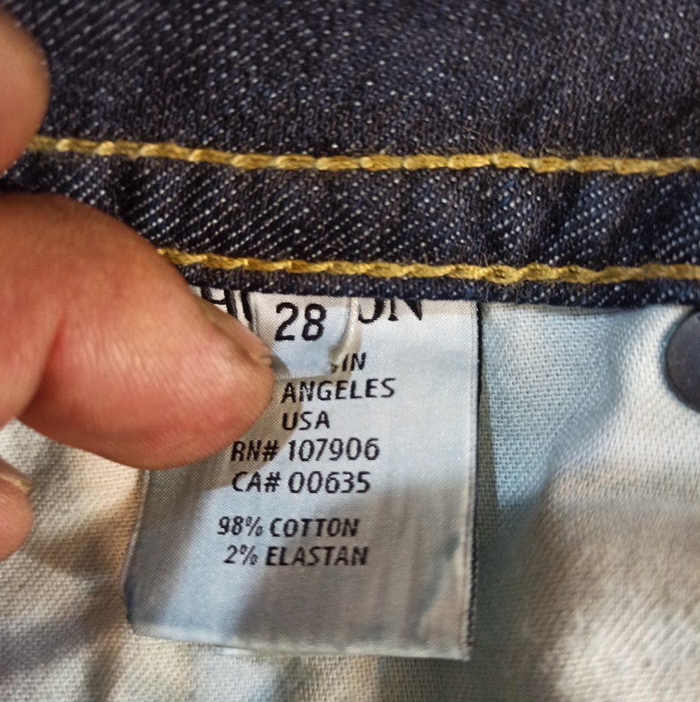 Hudson Women's Bootcut Blue Jeans . Size 28 Made In USA - Picture 10 of 16